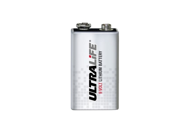 Ultralife U9VL-J-P Lithium 9V Block 1200mAh 6AM6 / 6LR61